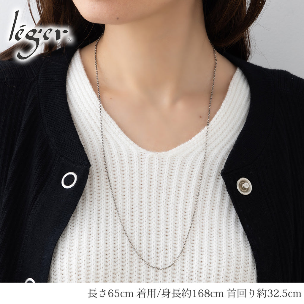 純チタン ネックレス チェーン 65cm アズキ （ 小豆 ） 1.9mm幅 SA65F