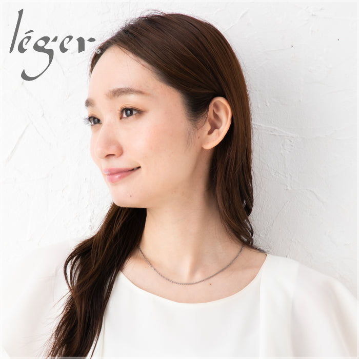 純チタン ネックレス チェーン 45cm スクリュー 1.7mm幅 SBS45F