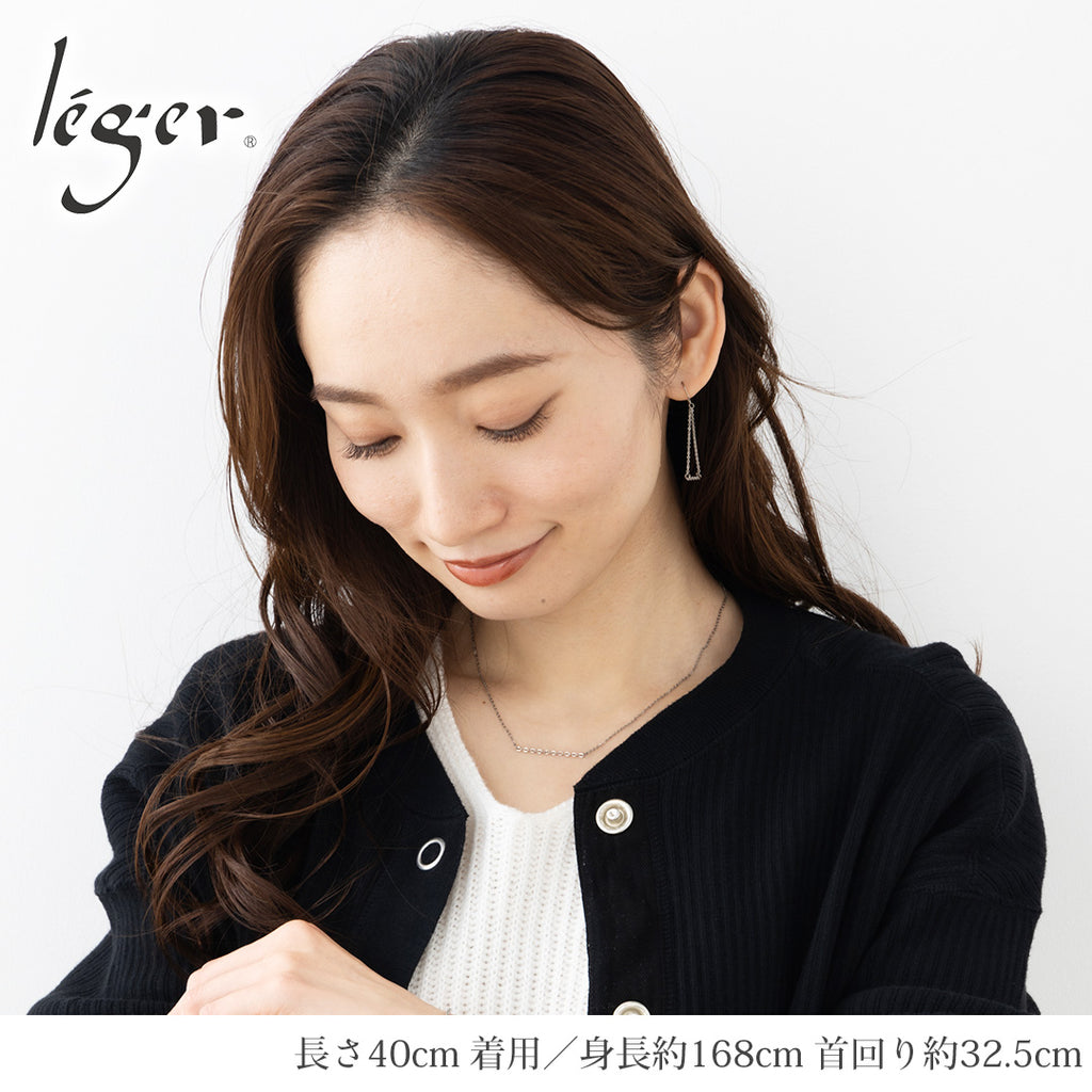 純チタン ネックレス チェーンバーシリーズ ストレート 40cm + アジャスター5cm SRS001N