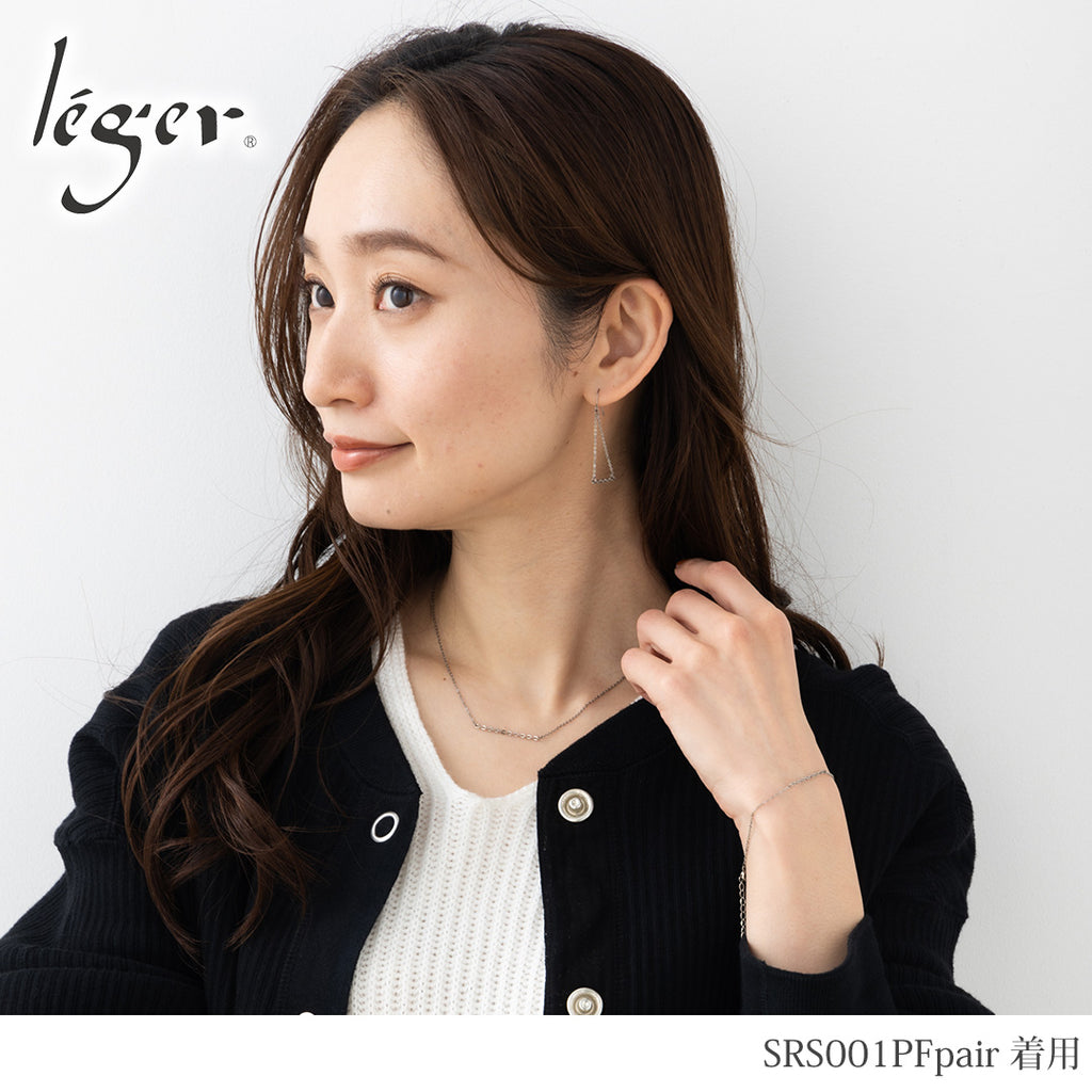 純チタン ピアス チェーンバー シリーズ ストレート （ フック ） SRS001PFpair
