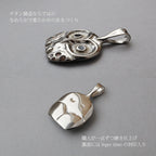 純チタンペンダントトップ ふくろう（新七宝）（動物シリーズ） T05GS