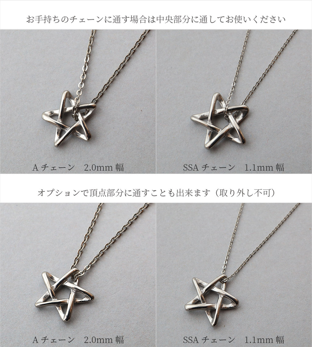 純チタンペンダントトップ ペンタゴン T135