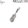 Pure Titanium Violin Pendant Top T161