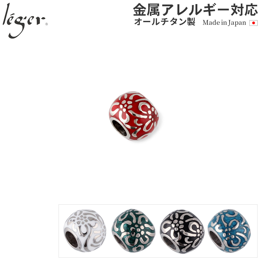 純チタンペンダントトップ 花玉（小） T211GS