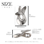 Pure Titanium Pendant Necklace Whale Tail: Twist T294A40F