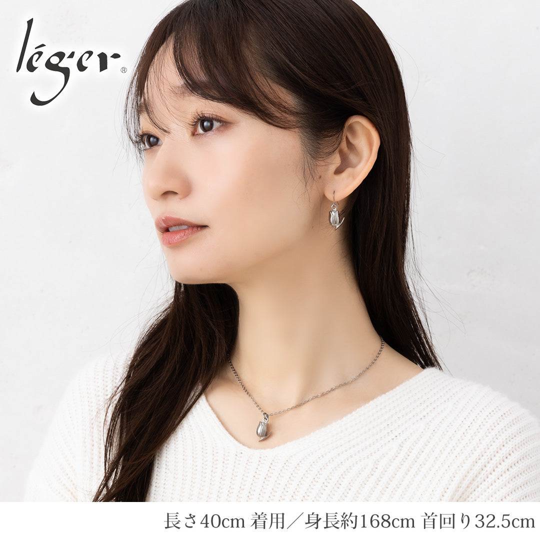 純チタン ペンダントトップ チューリップ T299