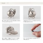 純チタン ピアス すずらん フック 6mm PF302pair