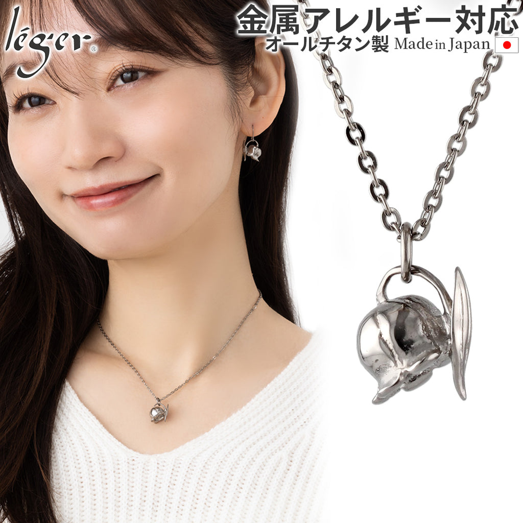 Pure Titanium Pendant Necklace Lily of the Valley T302A40F