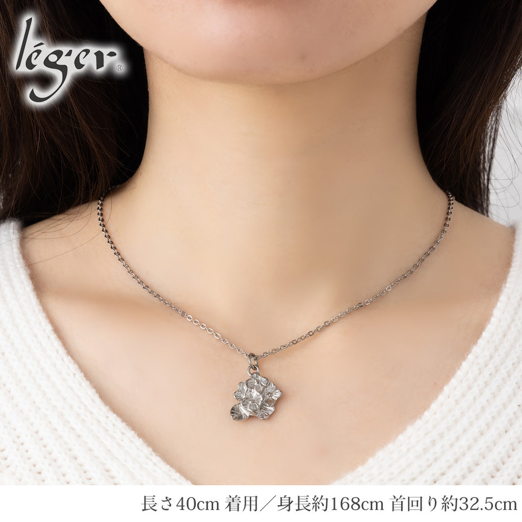 Pure Titanium Pendant Top - Hydrangea T309