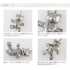 純チタンペンダントトップ ベア（動物シリーズ） Li-052（T80）