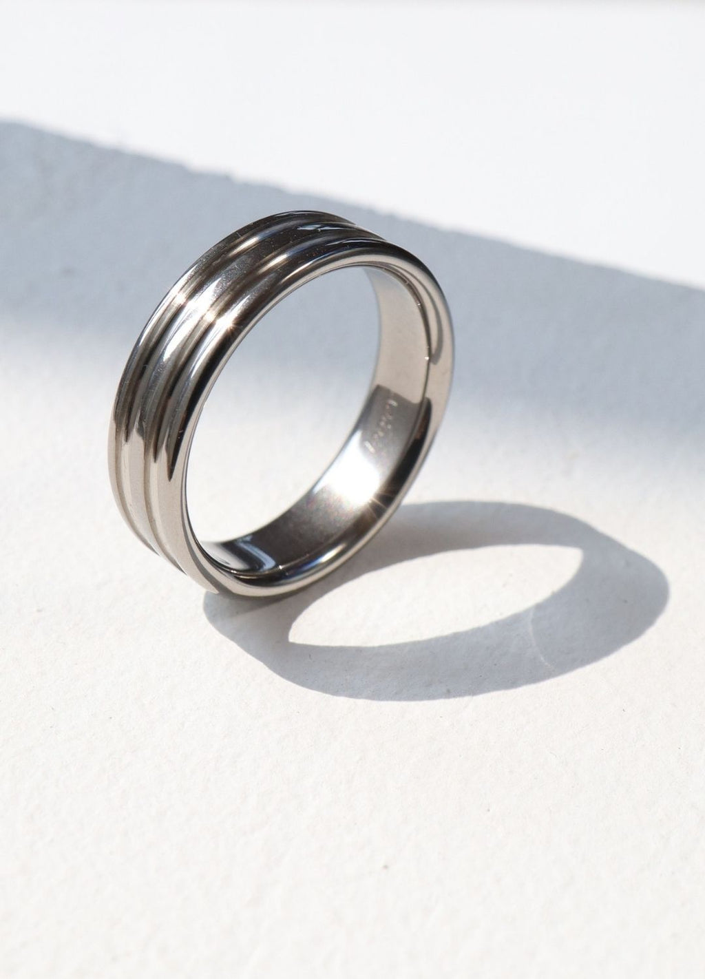 Pure Titanium Ring, Natural, Engraving OK U47