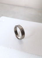 Pure Titanium Ring, Natural, Engraving OK U47
