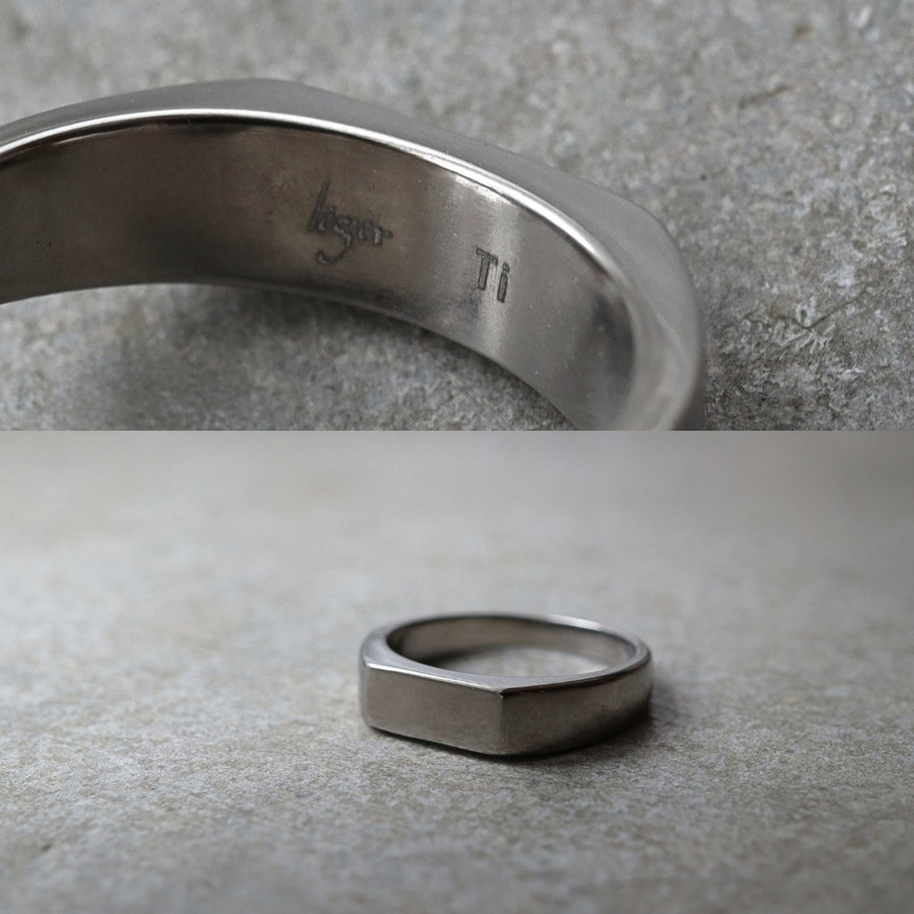 Pure Titanium Ring Natural Engravable U97 (Wedding Band)