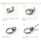 Pure Titanium Ring Holder Necklace 45cm Azuki 2mm Width RH001A45F