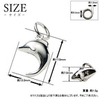 純チタンペンダントトップ イルカ（ドルフィン） T25