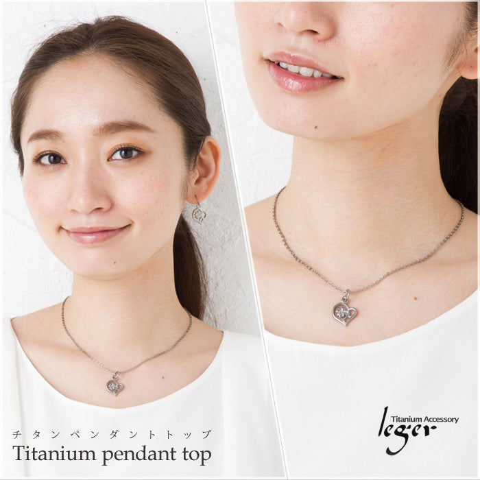 純チタンペンダントトップ フォーリーブス IPグレー T110G