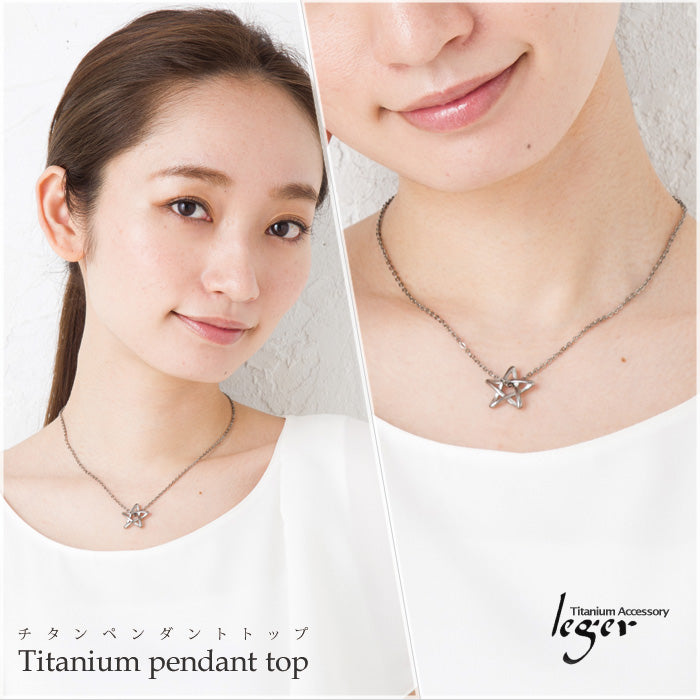 純チタンペンダントトップ ペンタゴン T135