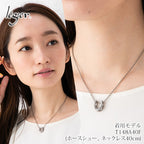 Pure Titanium Necklace Horseshoe Gold T148GLA40GLF