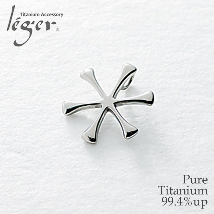 Pure Titanium Pendant Top Yuki T198