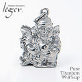 Pure Titanium Pendant Top - Seven Lucky Gods Ebisu T222