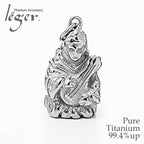 Pure Titanium Pendant Top Seven Lucky Gods - Benzaiten T247