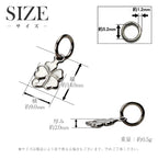 純チタンペンダントトップ 四葉のクローバー T32