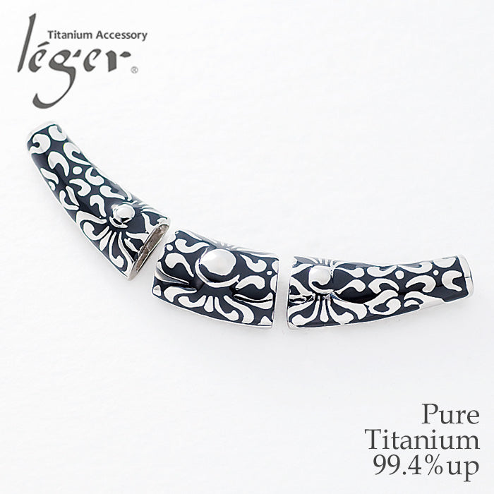 Pure Titanium Pendant Top Part 3 (New Shippo) T70GS