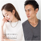 純チタンネックレス ボールネックレス40cm TBC40B