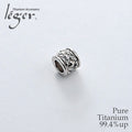 Pure Titanium Pendant Top Round Beads TZ29