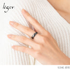 純チタン リング 甲丸 5mm幅 IPグレー 名入れOK U24G